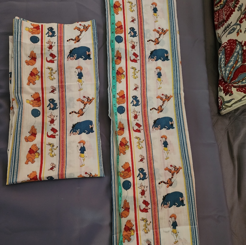 Vintage Winnie The Pooh Curtains